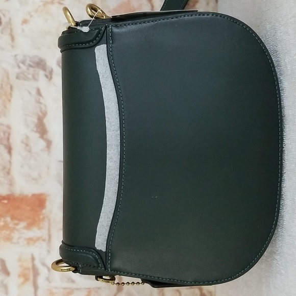 New Coach Beat Saddle Leather Shoulder Bag - Picture 5 of 13